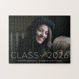 Modern klass för 2025-överlägg med foto Studenten Pussel
