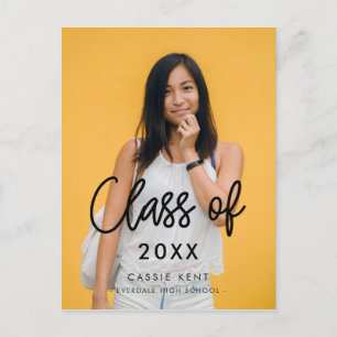 Modern klass för 2025 studenten-foto vykort