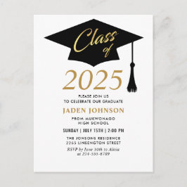 Modern klass för 2025-Studentfestens inbjudan