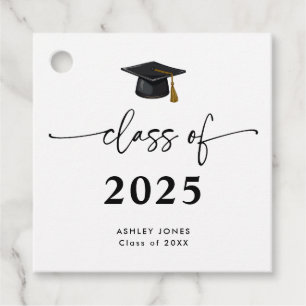 Modern klass för 2025 svart Studenten Gåvor Etiketter