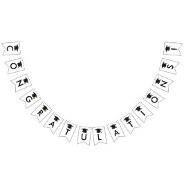 Modern klass för 2025 svart Studenten Vimplar