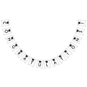 Modern klass för 2025 svart Studenten Vimplar