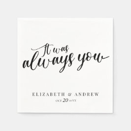 Modern klassisk Bröllop Pappersservett