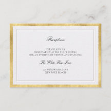 Modern Klassisk Elegant Pärl Guld Bröllopsdetaljer