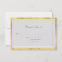 Modern Klassisk Elfenbensguld Formell Elegant Bröl OSA Kort