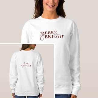 Modern Klassisk Enkel Typografi Familj Jul T Shirt