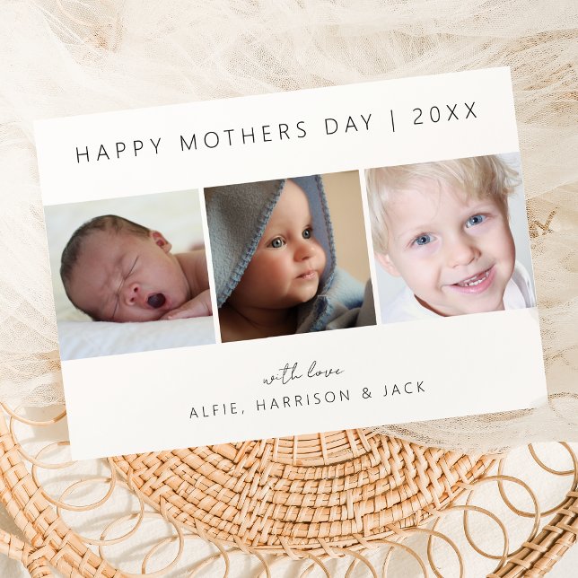 Modern Klassisk Fotokollage Julkort (Skapare uppladdad)