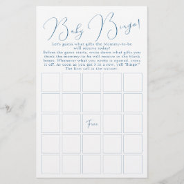 Modern Klassisk Minimalistisk Baby Bingospel Flyer