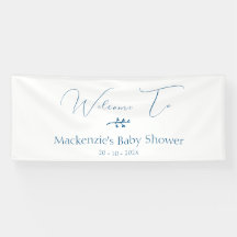 Modern Klassisk Minimalistisk Bebis Shower Horison