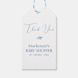 Modern Klassisk Minimalistisk Bebis Shower Presentetikett