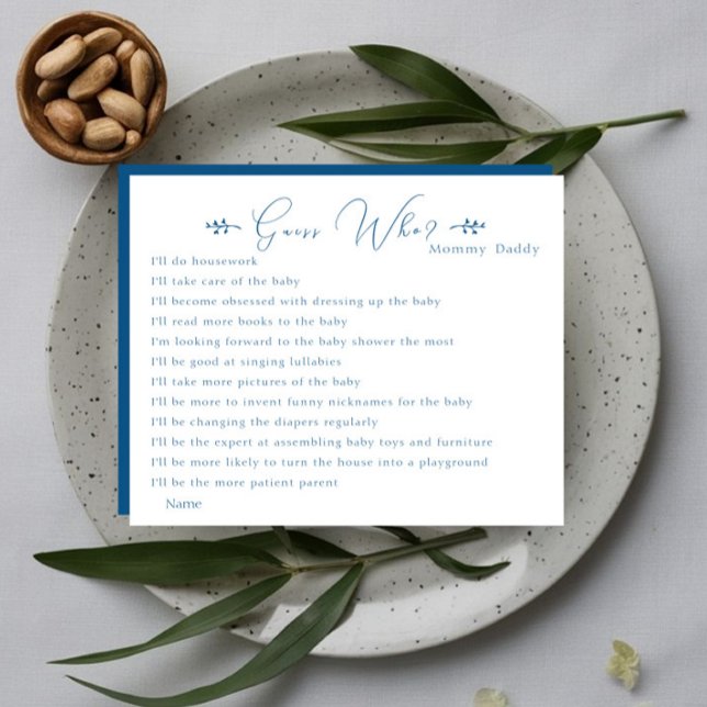 Modern Klassisk Minimalistisk Gissa Vem Spel Flyer (Skapare uppladdad)