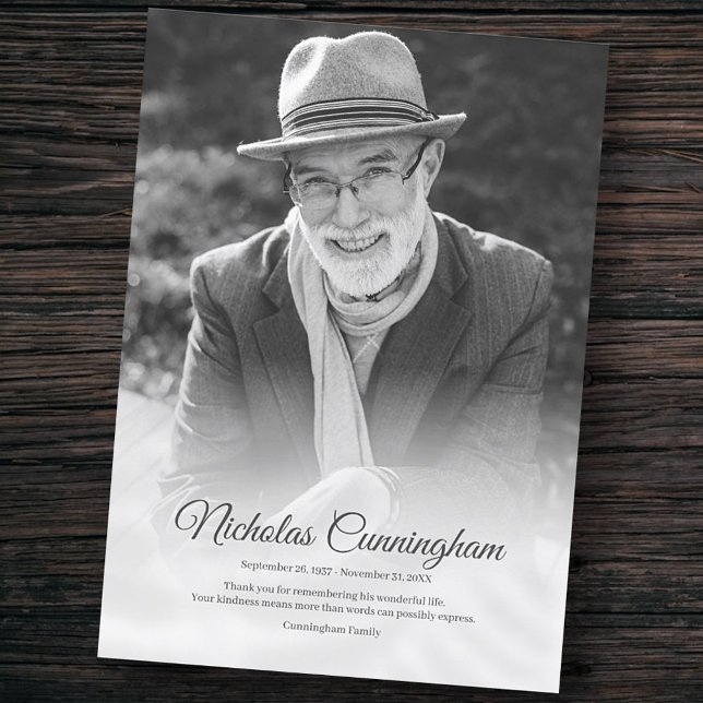 Modern klassisk minnesbild - enkelt foto tack kort (Skapare uppladdad)