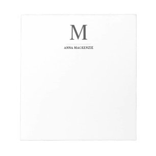 Modern klassisk monogram för enkel Professionell Anteckningsblock