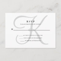 Modern klassisk monogram i Grått OSA