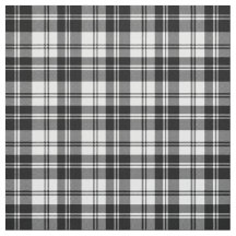 Modern klassisk tartan Jul, svart vit