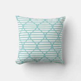 Modern klassisk turkospolning, lattice-timglasfyll kudde