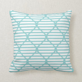 Modern klassisk turkospolning, lattice-timglasfyll kudde