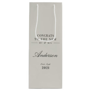 Modern klasstypografi Mr. och Mrs. bröllop