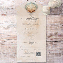 Modern kod för kustsnäckskal och vattenfärg QR