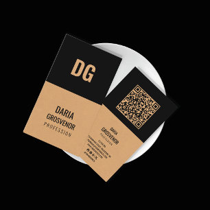 Modern Kod för QR-Lodrät för minimal belastning oc Visitkort