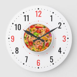 Modern kök- och restaurangdekoration - unik analog stor klocka