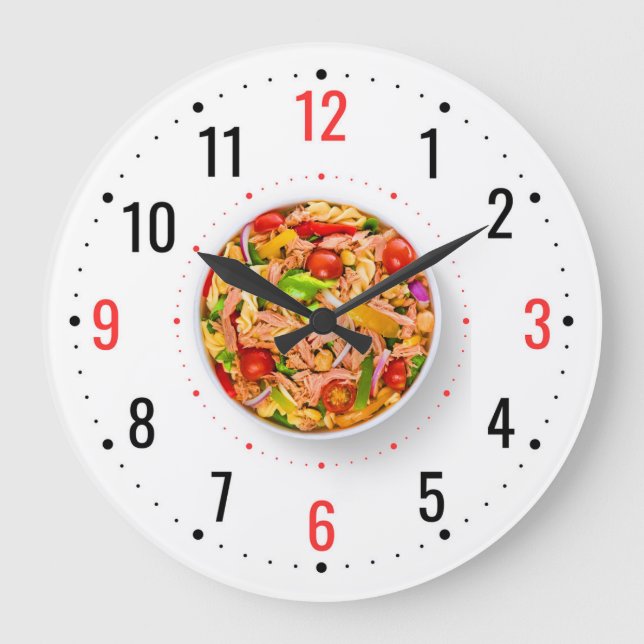 Modern kök- och restaurangdekoration - unik analog stor klocka (Framsida)