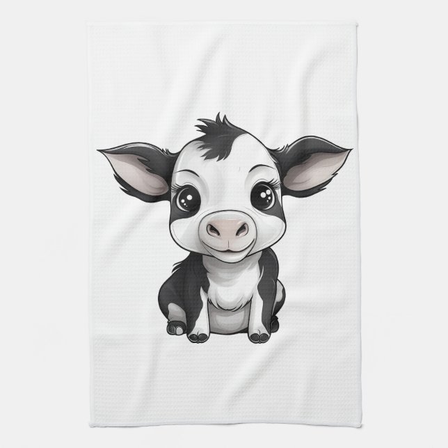 "Modern kök" Towel - Dry Händer, Warm Heart! Kökshandduk (Vertikal)