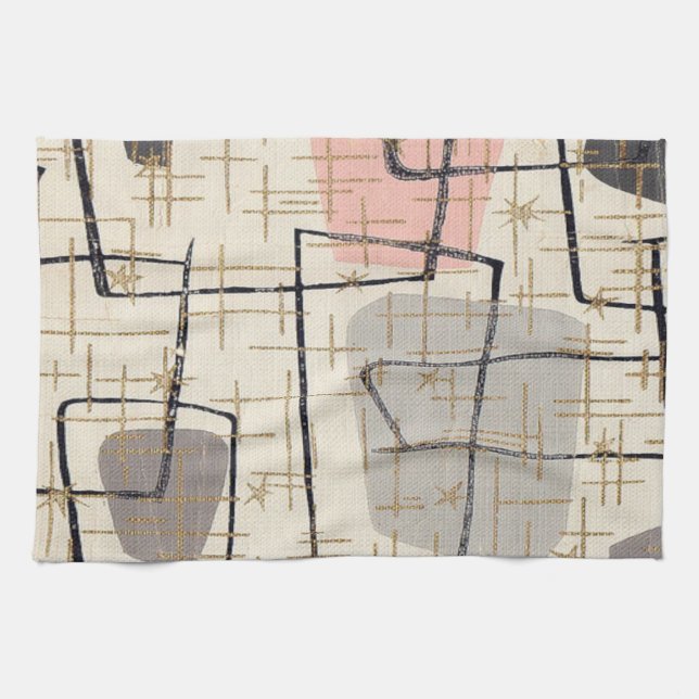 Modern kökshandduk för Abstrakt i mitten av århund (Horisontell)