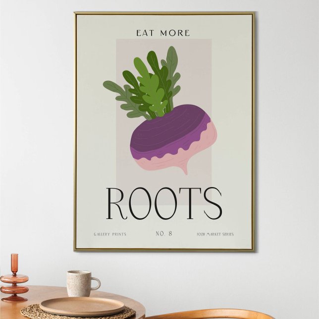 Modern Köksrotfruktskonst Minimalistisk Mat Poster (Skapare uppladdad)