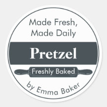 Modern kolapretzelbagge etikett dekal
