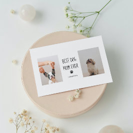 Modern Kollage Foto Bästa Mamma Hund Någonsin