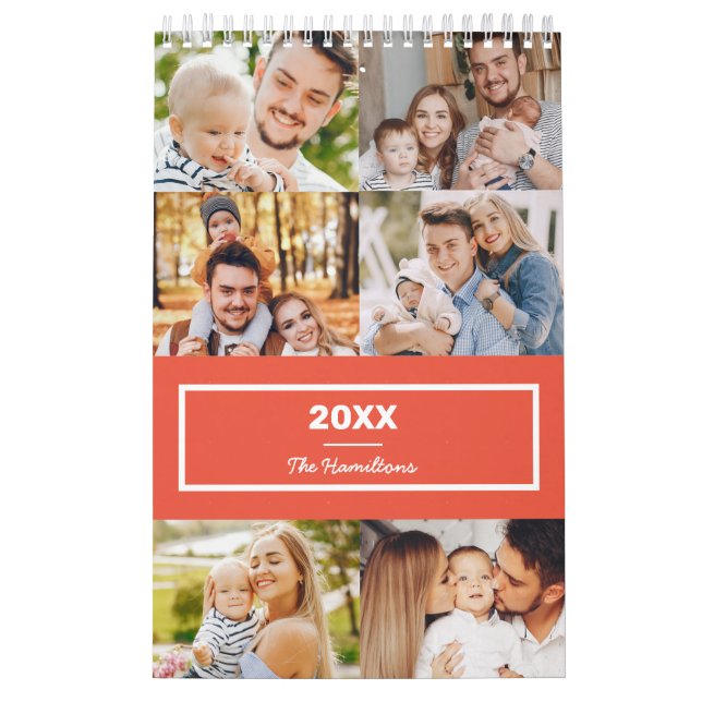 Modern kollage foto familj 2022 kalender (Omslag)
