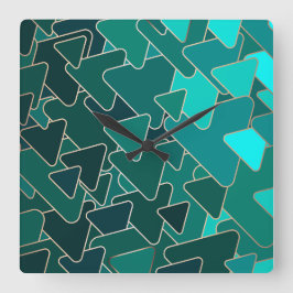 Modern kölsklocka för den geometriska triangeln Te Fyrkantig Klocka