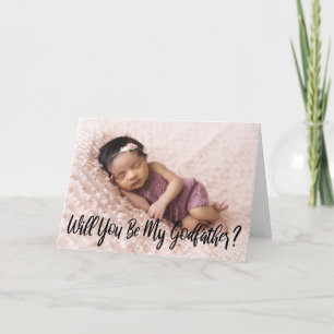 Modern kommer du att bli min gudfaderfoto kort
