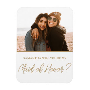 Modern kommer du att bli min Maid of honor-fotomag Magnet