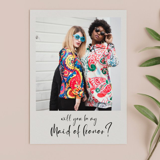 Modern Kommer du att bli mitt maid of honor-fotoko (Skapare uppladdad)