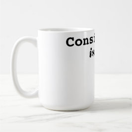 Modern Konsekvens Är Nyckeln Motiverande Typografi Kaffemugg