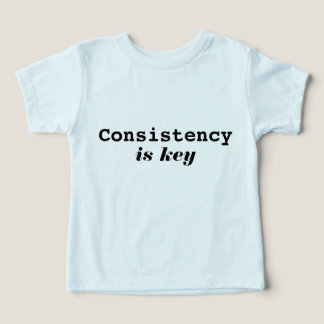 Modern Konsekvens Är Nyckeln Motiverande Typografi T Shirt