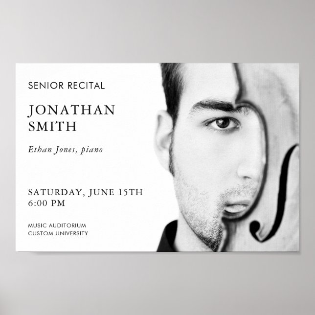 Modern konsert Poster mallskäl (Framsidan)