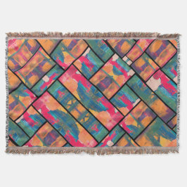 Modern konsfärg filt