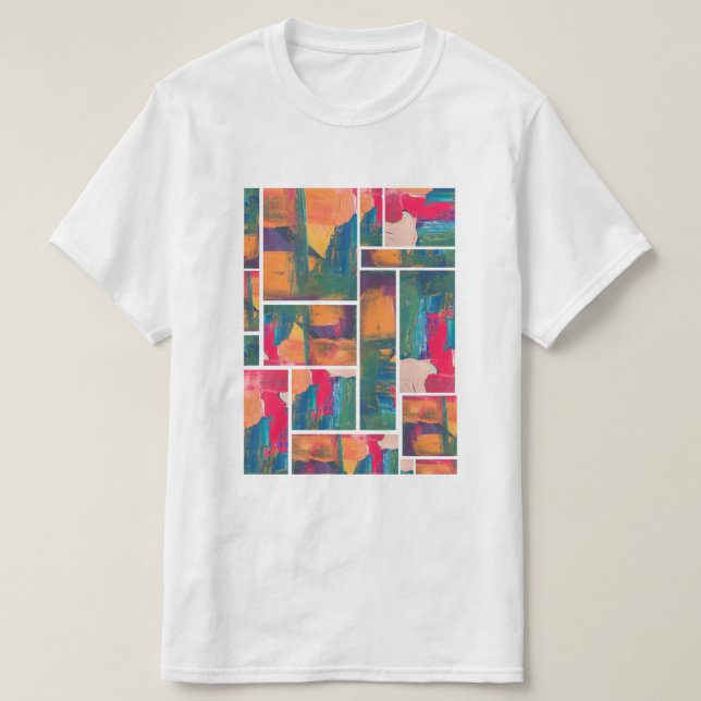Modern konsfärg t shirt (Design framsida)