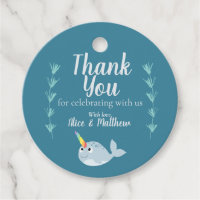 Modern könsneutral Narwhal Baby Shower