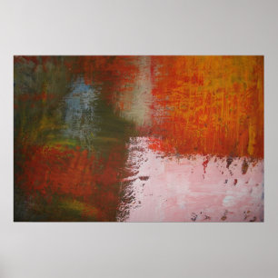 Modern konst - Abstrakt Painting Art Print Poster