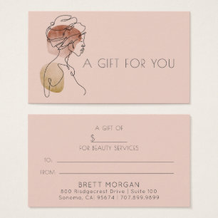 Modern konst av konstnärer från makeup visitkort