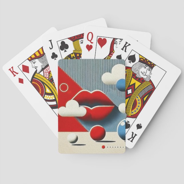 Modern konst casinokort (Baksidan)