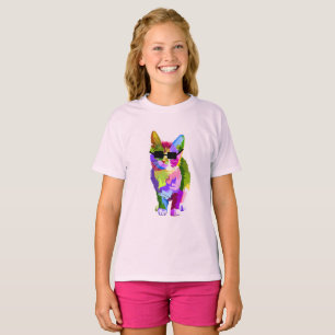 Modern konst coola popart kattunge t shirt