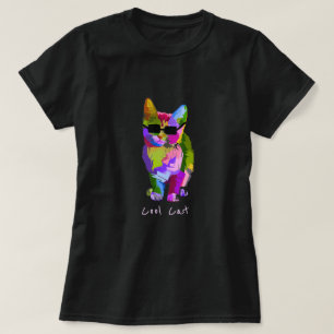 Modern konst coola popart kattunge t shirt