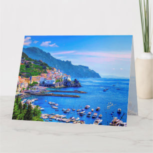 Modern konst för Amalfi italienEuropa foto Kort