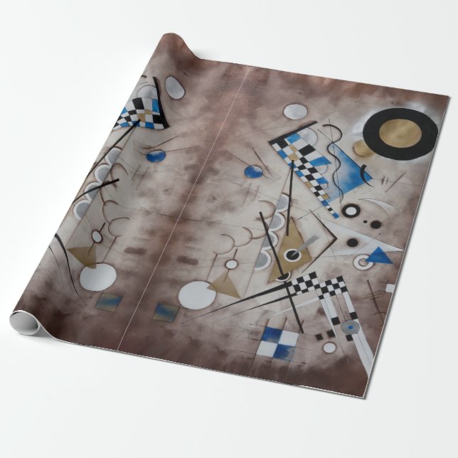 Modern konst för århundrade Kandinsky för abstrakt Presentpapper (Utrullad)