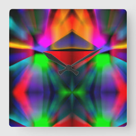 Modern konst fyrkantig klocka